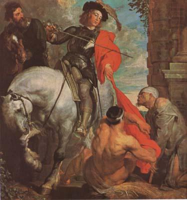 St Marrin Dividing his Cloak (mk08), Anthony Van Dyck